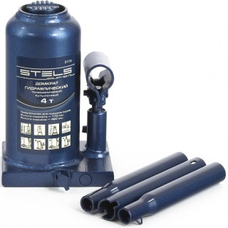 Домкрат гидравлический бутылочный телескопический, 4 т, H подъема 170-420 мм Stels - фото 1 - id-p71919509