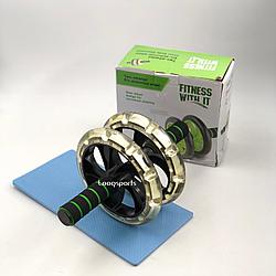 Гимнастический ролик для пресса гелевой колесами