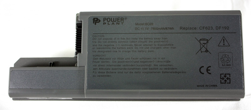 Аккумулятор PowerPlant для ноутбуков DELL Latitude D820 (DF192, DL8200LP) 11.1V 7800mAh - фото 1 - id-p71970604