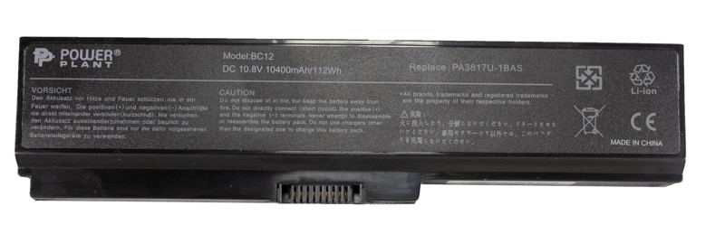 Аккумулятор PowerPlant для ноутбуков TOSHIBA Satellite L750 (PA3817U-1BAS) 10.8V 10400mAh - фото 1 - id-p71970668