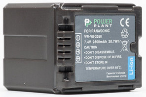 Аккумулятор PowerPlant Panasonic VW-VBG260 Chip 2800mAh