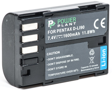 Аккумулятор PowerPlant Pentax D-Li90 1600mAh - фото 1 - id-p71970915
