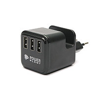 Сетевое зарядное  устройство PowerPlant W-360 3xUSB: 220V, 3.4A