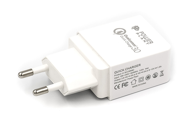 Зарядное устройство PowerPlant Qualcomm Quick Charge 3.0 - фото 1 - id-p71971453
