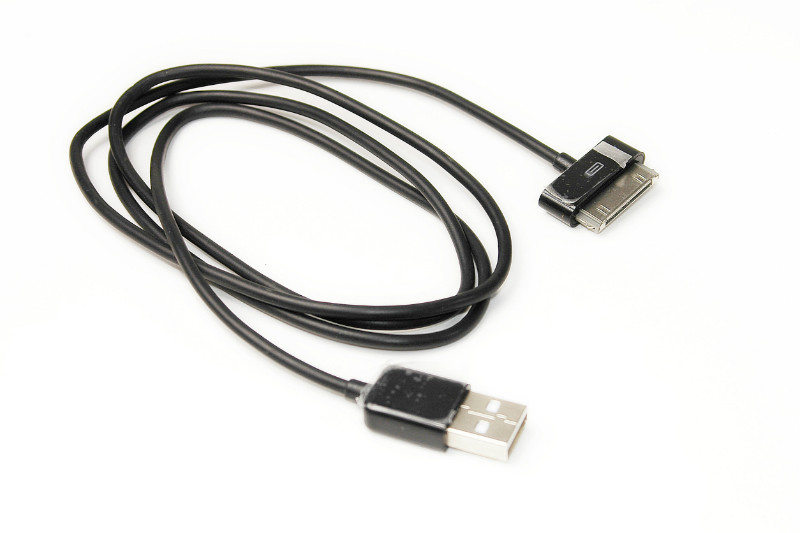 Kабель PowerPlant USB - 30pin (4/4s), 1м Black - фото 1 - id-p71971470