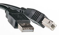Кабель PowerPlant USB 2.0 AM BM, 5м, One ferrite