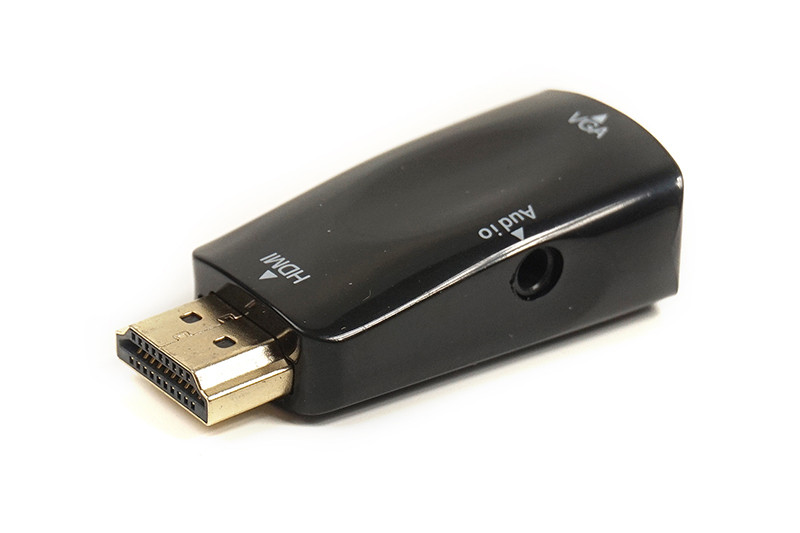 Переходник PowerPlant HDMI - VGA+Audio с аудио кабелем 0.5м - фото 1 - id-p71971541