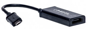 Кабель-переходник PowerPlant  micro  USB - HDMI, 0.15m, (MHL), Blister