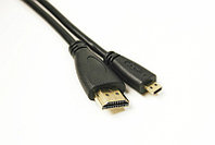 Видео кабель PowerPlant HDMI - micro HDMI, 2m, позолоченные коннекторы, 1.4V