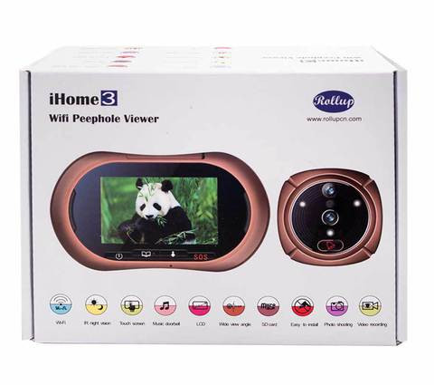 Видеоглазок дверной + звонок Rollup iHome-3 [3.7" TFT-LCD, GSM, Wi-Fi] - фото 7 - id-p6740931