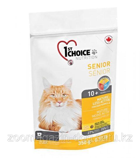 1st Choice MATURE OR LESS ACTIVE для стареющих и малоактивных кошек, 350 гр