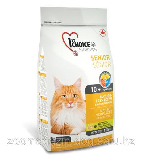 1st Choice MATURE OR LESS ACTIVE для стареющих и малоактивных кошек, 2.72 кг