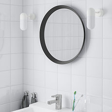 Зеркало ЛАНГЕСУНД темно-серый, 50 см ИКЕА, IKEA, фото 2
