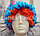 Парик для клоуна цветной карнавальный в ассортименте (разноцветный объемный парик), фото 7
