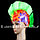 Парик Ирокез карнавальный цветной (разноцветный объемный парик панк), фото 3