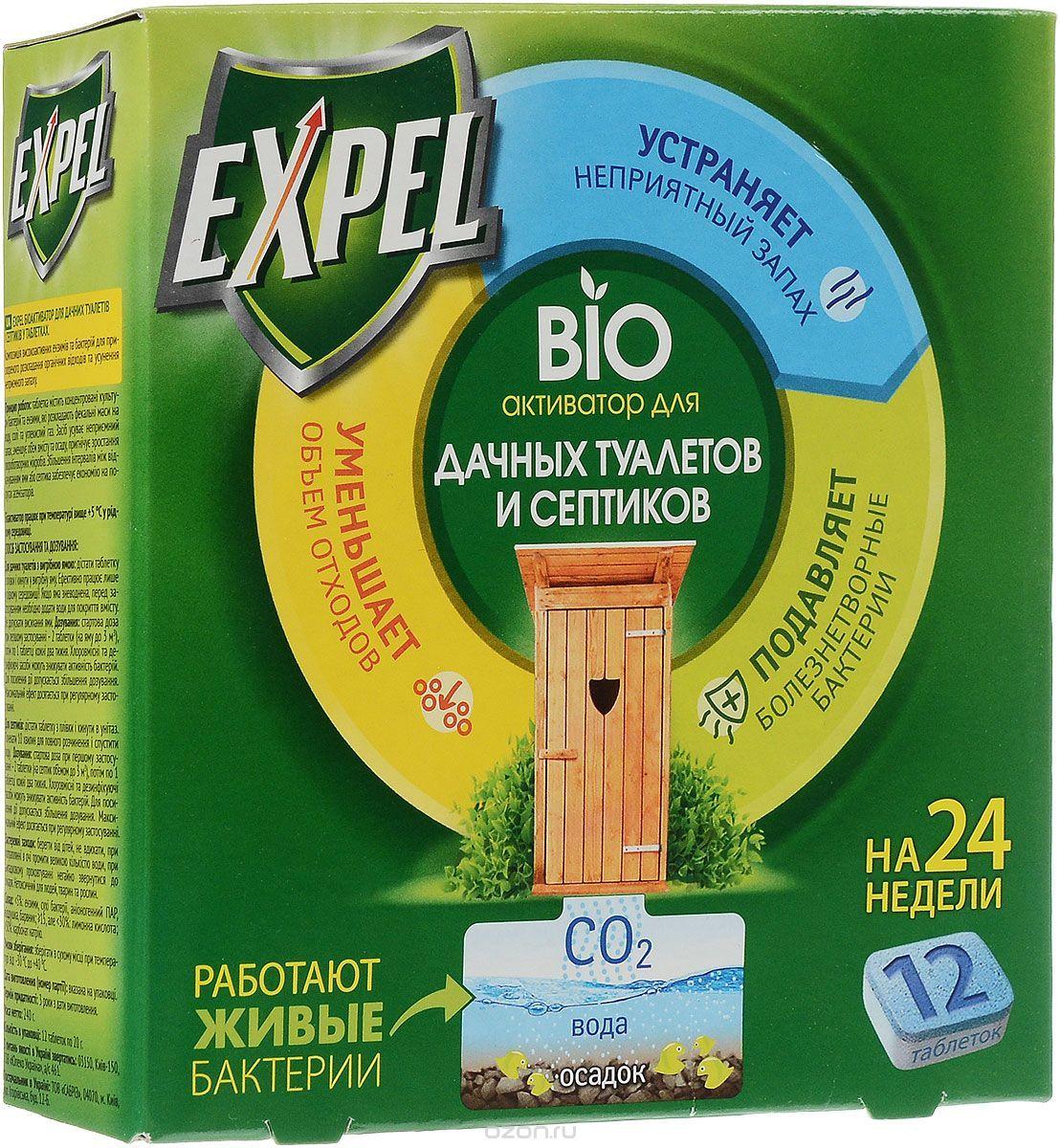 Средство для септиков Expel 4 таблетки(6м3)