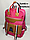 Школьный рюкзак для девочек, со 2-го по 4-й класс. Высота 39 см,длина 27см,ширина 16 см., фото 2