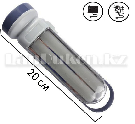 Аккумуляторный фонарь GH-189-2 светильник (питание: 220 V, аккумулятор, солнечная батарея или батарейки АА)