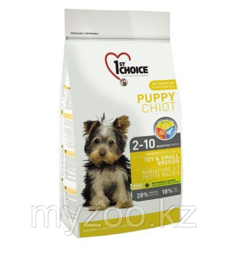 1st Choice TOY & SMALL PUPPY для щенков миниатюрных и мелких пород с курицей, 1 кг - фото 1 - id-p72035138