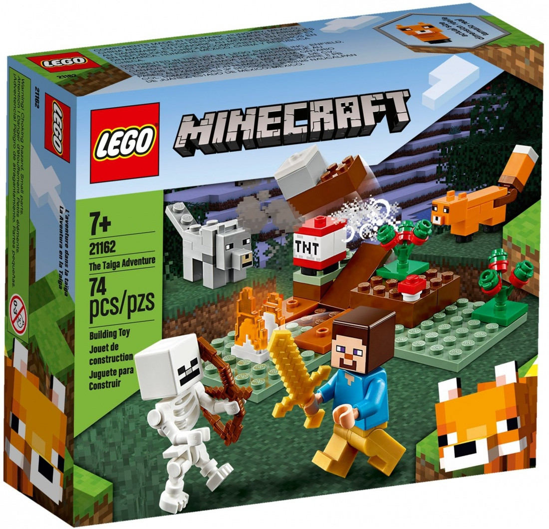21162 Lego Minecraft Приключения в тайге, Лего Майнкрафт