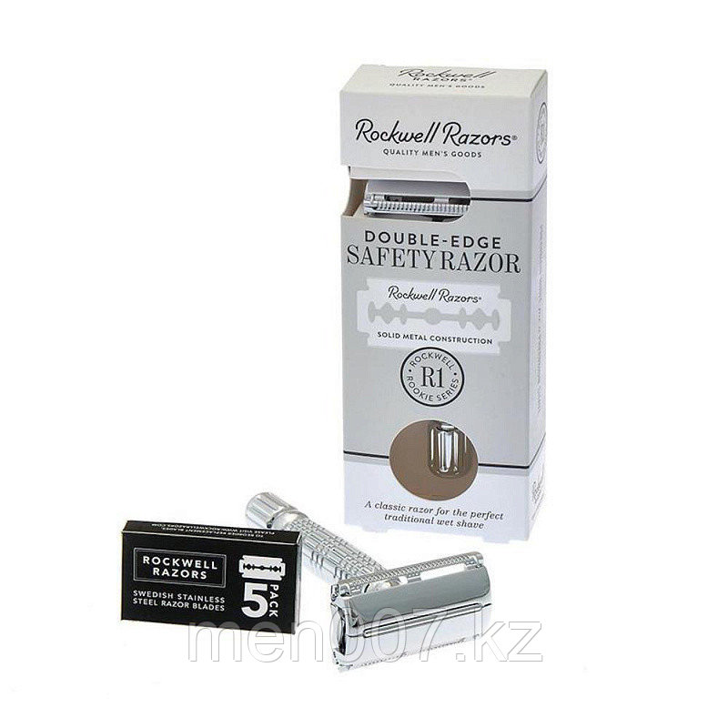 Rockwell Razors R1 White Chrome (двусторонняя бритва белый хром)