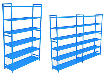 Стеллаж для спортивного инвентаря односторонний 1,25м