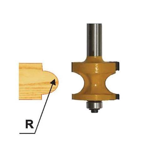 Фреза кромочня радиусная с подшипником Глобус D=24,l=24,d=8mm арт.1013 H24