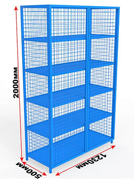 Стеллаж для спортивного инвентаря закрытого типа