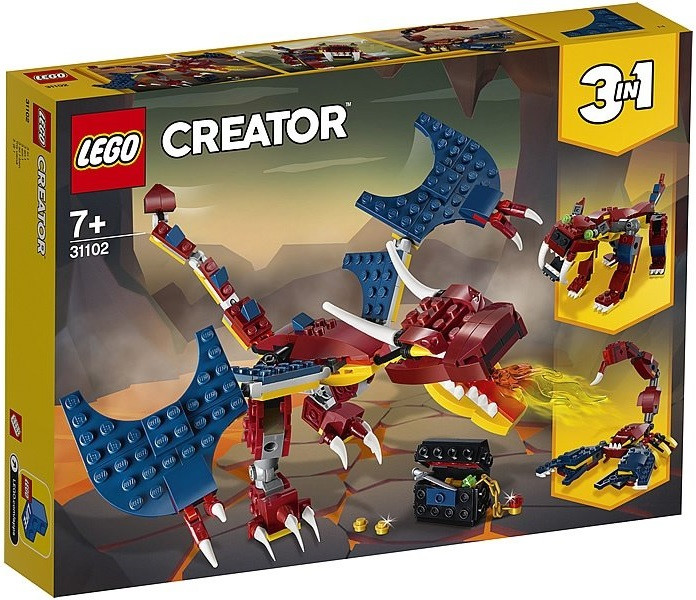 31102 Lego Creator Огненный дракон, Лего Креатор - фото 1 - id-p72035803
