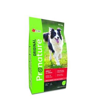 Pronature Original ADULT для взрослых собак всех пород с ягненком, горохом и ячменем, 2.2 кг