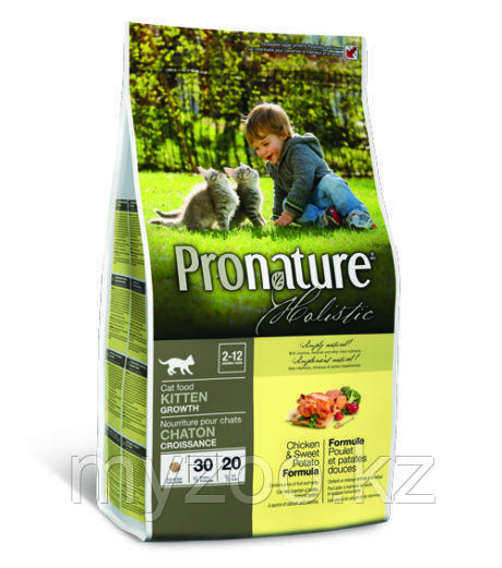 Pronature Holistic Kitten Growth сухой корм для котят 340 гр