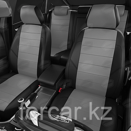 Чехлы модельные CHEVROLET CRUZE 2009+ черный/серый, фото 2
