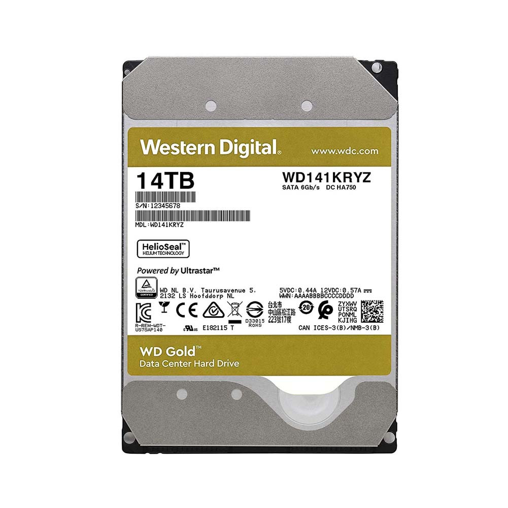 Western Digital WD141KRYZ Жесткий диск HDD 14Tb SATA3 3,5" 7200rpm 256Mb WD Gold