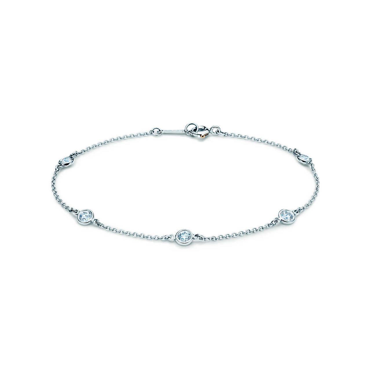 Золотой браслет с бриллиантами 0.26Ct VS1/G 750 проба, 18.5 размер