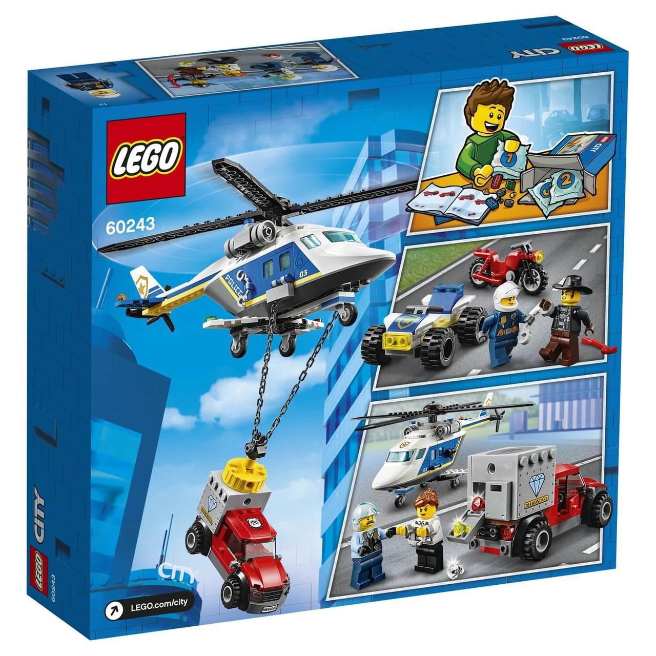 Lego City Игрушка Город Погоня на полицейском вертолёте