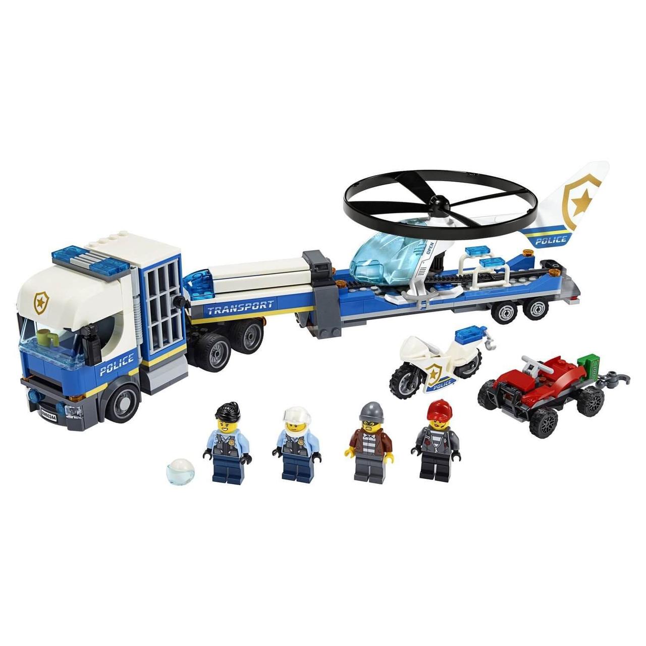Lego City Игрушка Город Полицейский вертолётный транспорт