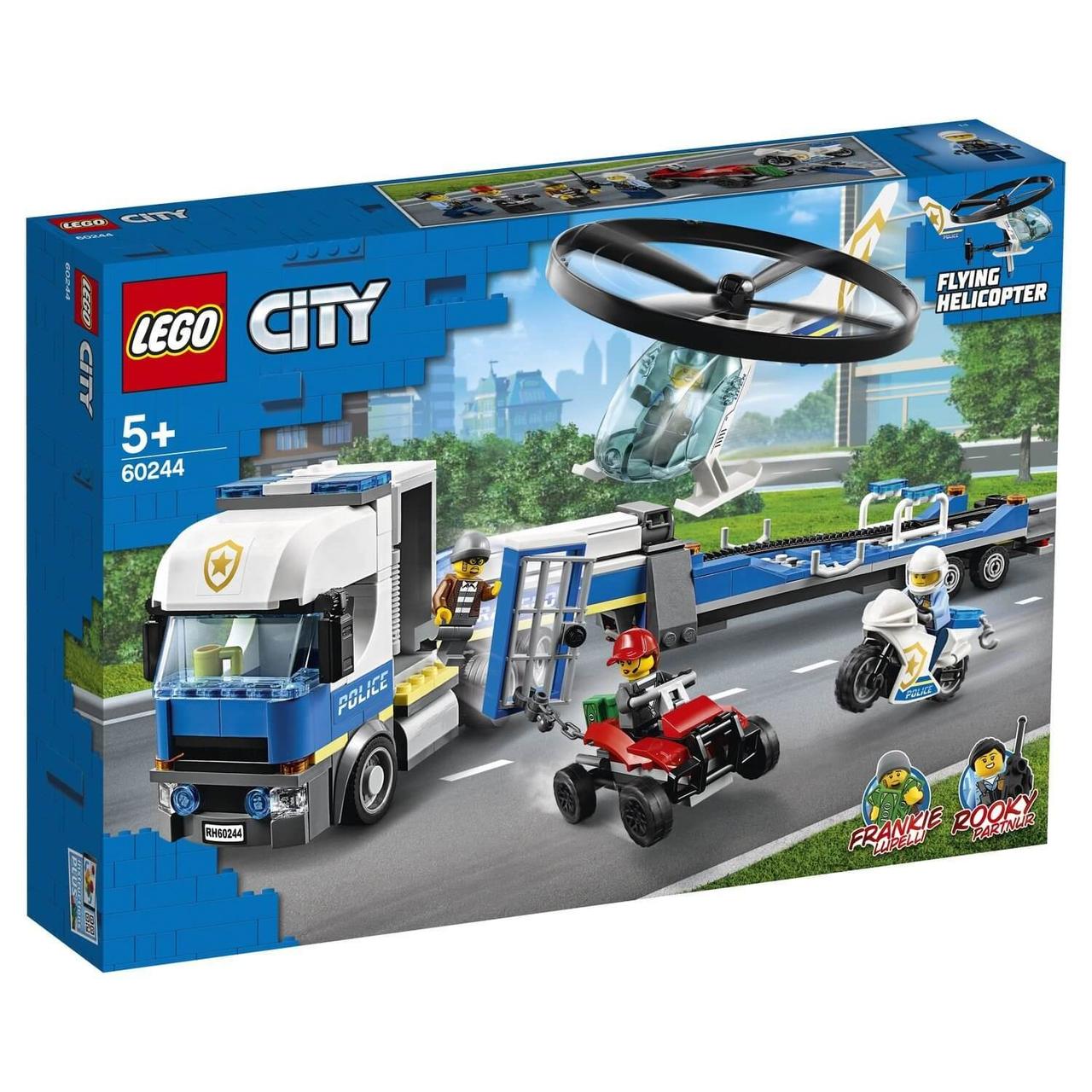 Lego City Игрушка Город Полицейский вертолётный транспорт