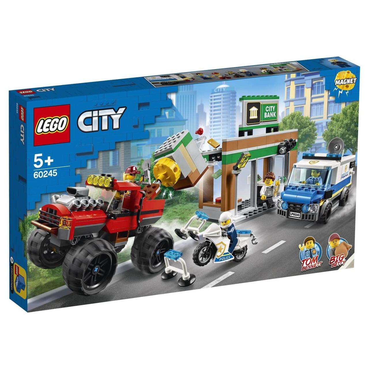 Lego City Игрушка Город Ограбление полицейского монстр-трака