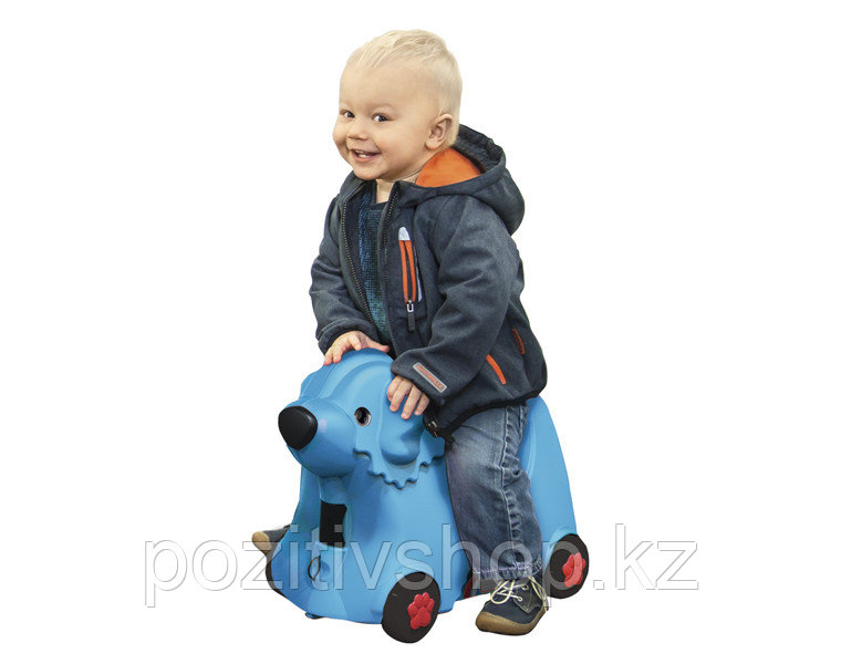 Детский чемодан Big Собачка на колесиках синий - фото 1 - id-p72056724