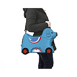Детский чемодан Big Собачка на колесиках синий, фото 5