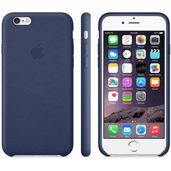 Силиконовый чехол для iPhone 6/6s (темно-синий)