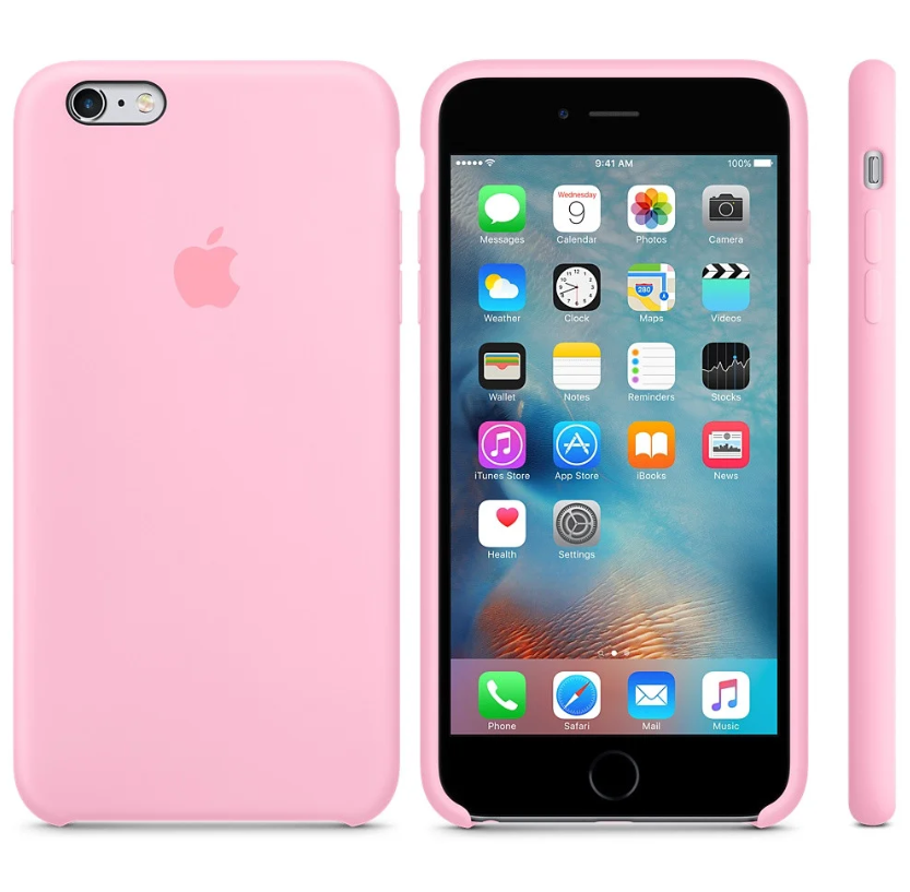 Силиконовый чехол для iPhone 6 Plus/6s Plus (розовый)