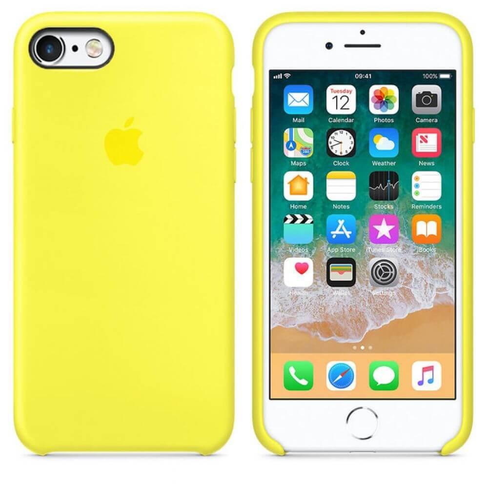 Силиконовый чехол для iPhone 6 Plus/6s Plus (желтый)
