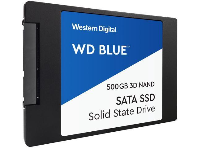 Western Digital WDS500G2B0A Твердотельный накопитель 500GB SSD ССерия BLUE 3D 2.5” 7мм SATA 6Gb/s