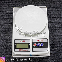 Весы электронные, кухонные "Aote AT-400". Материал: Металл/Пластик. Цвет: Белый. Предел нагрузки: 7кг.