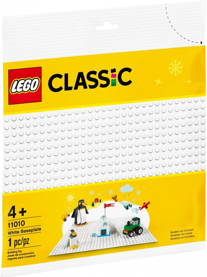 11010 Lego Classic Белая базовая пластина, Лего Классик - фото 1 - id-p72035163