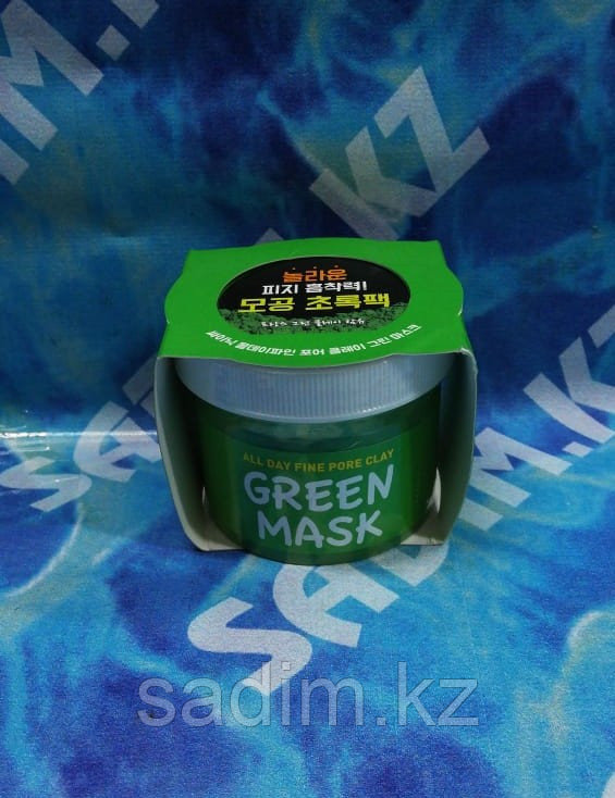 Scinic All Day Fine Pore Clay Green Mask - Маска для лица с глиной для сужения пор