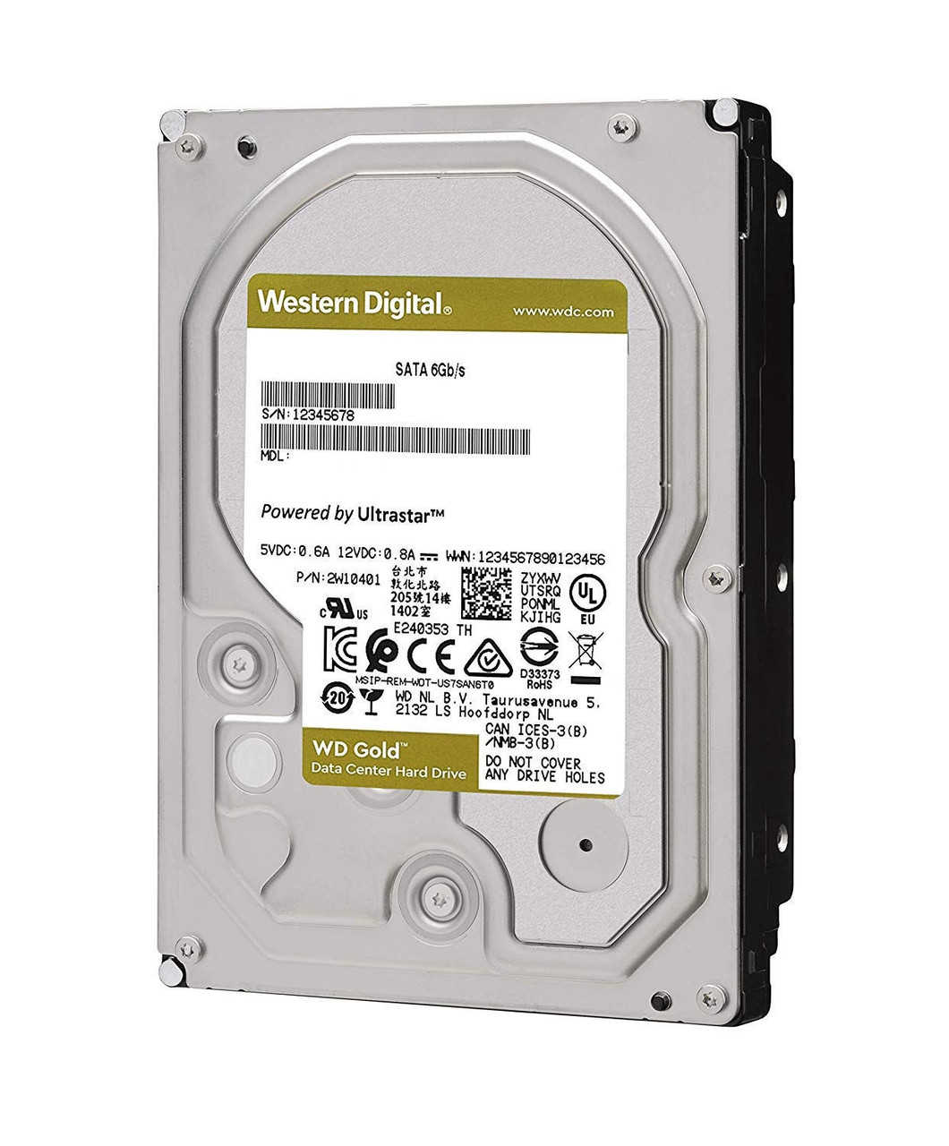 Western Digital WD8004FRYZ Жесткий диск WD GOLD 8ТБ 3,5" 7200RPM 256MB 512E (SATA III)