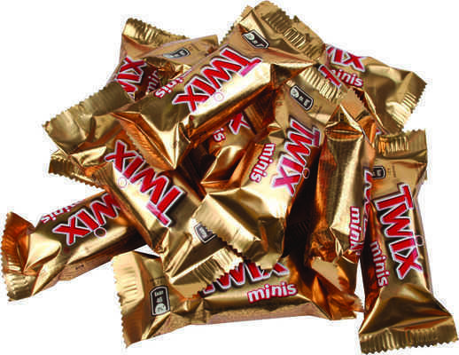 Шоколадные батончики Twix minis (твикс мини)  1кг /на вес/ (6кг-упак)