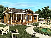 Дом из профилированного бруса ( Абакан) 90м2.